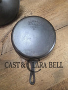 Top Seller! 1930s era Gorgeous Wagner #8 cast iron ’Chicken Fryer’ deep skillet with Sawtooth style lid 1088 F Skillet