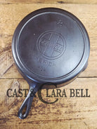 Tough one to find! 1910’s Early Griswold No. 8 Cast Iron (#732) ’Deep Skillet’ with Large Slant Logo and ERIE.