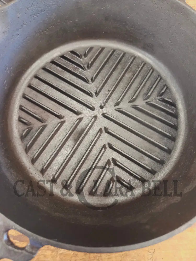 TOUGH one to find! Missouri made Crescent Foundry ’Ozark’ #8 Cast Iron Deep Broiler! - Skillet