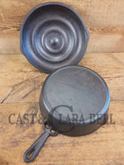 TOUGH one to find! Missouri made Crescent Foundry ’Ozark’ #8 Cast Iron Deep Broiler! - Skillet