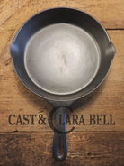 Tough to find! 1920’s era Wagner made National / Wagner Ware dual logo #7 (1357) Center logo cast iron skillet with