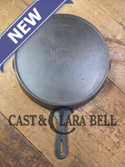 Tough to find! 1920’s era Wagner made National / Wagner Ware dual logo #9 (1359) Center logo cast iron skillet with
