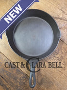 Tough to find! 1920’s era Wagner made National / Wagner Ware dual logo #9 (1359) Center logo cast iron skillet with