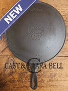 Tough to find! 1920’s era Wagner made National / Wagner Ware dual logo #9 (1359) Center logo cast iron skillet with
