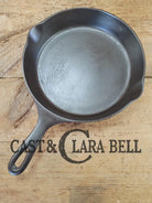 Tough to find! 1924 Wagner made National / WagnerWare dual logo #7A Center logo cast iron skillet with Heat Ring P/N 7A