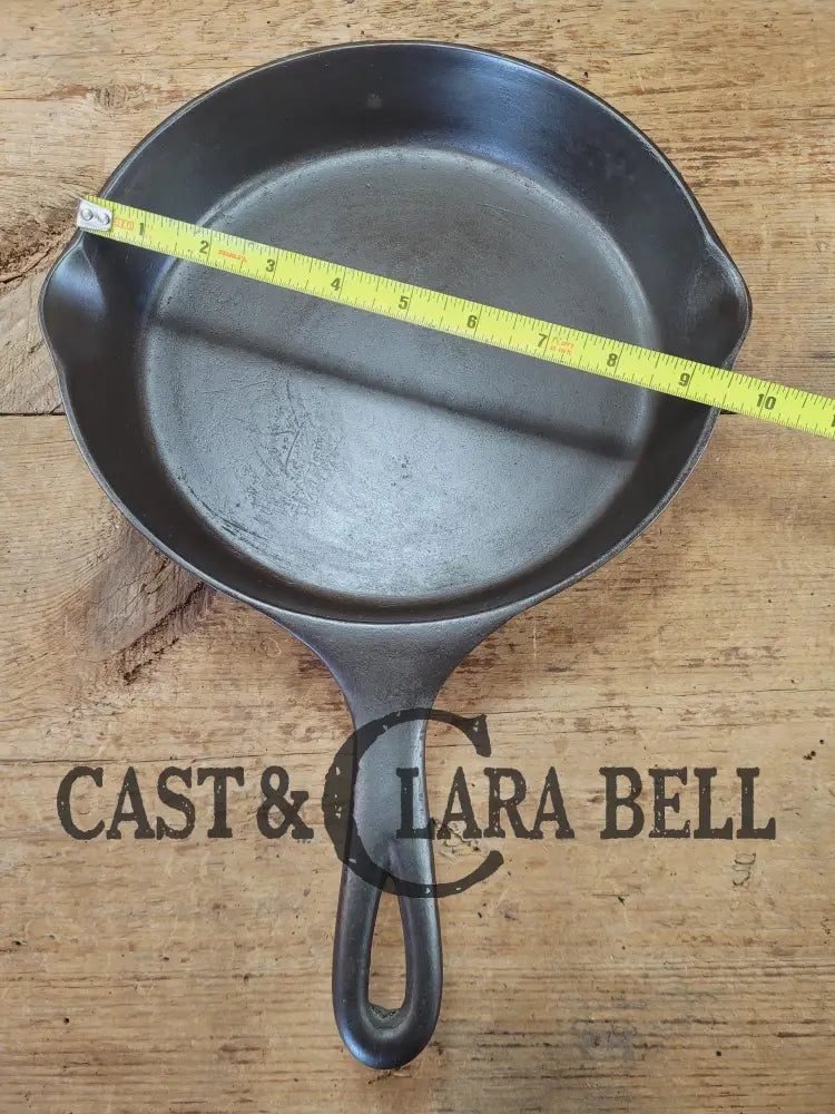 Tough to find! 1924 Wagner made National / WagnerWare dual logo #7A Center logo cast iron skillet with Heat Ring P/N 7A