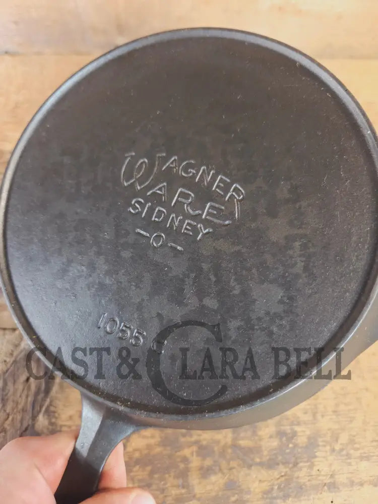Tough to find! 1924 Wagner Ware Sidney -O- #1055 C cast iron skillet. Wonderful saute skillet for sides - Skillet
