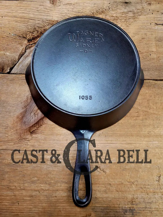 Tough To Find! 1924 Wagner Ware Sidney -O- #1055 Cast Iron Skillet. Wonderful Saute Skillet For