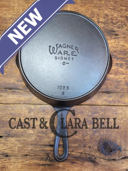 Tough To Find! 1924 Wagner Ware Sidney -O- #5 Center Logo Cast Iron Skillet With Heat Ring 1055 B!