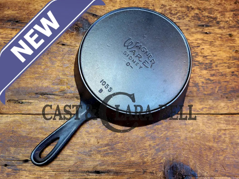 Tough To Find! 1924 Wagner Ware Sidney -O- #5 Center Logo Cast Iron Skillet With Heat Ring 1055 B!