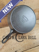 Tough to find! 1924 Wagner Ware Sidney -O- #8 Center logo cast iron skillet with Heat Ring 1058 P! Restored and Ready