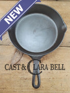 Tough to find! 1924 Wagner Ware Sidney -O- #8 Center logo cast iron skillet with Heat Ring 1058 P! Restored and Ready