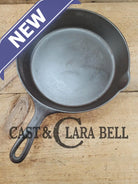 Tough to find! 1924 Wagner Ware Sidney -O- #8 Center logo cast iron skillet with Heat Ring 1058 P! Restored and Ready