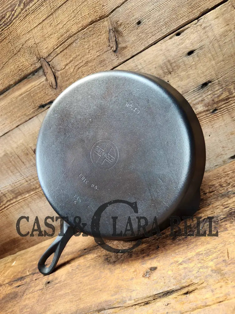 Tough To Find 1940’S Griswold #10 Skillet With Small Block Logo And Heat Ring 716. Fantastic