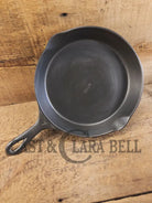 Tough to find! 1920’s era Wagner made National / Wagner Ware dual logo #7 (1357) Center logo cast iron skillet with