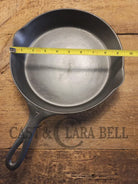 Tough to find! 1920’s era Wagner made National / Wagner Ware dual logo #7 (1357) Center logo cast iron skillet with