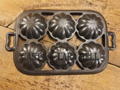 Tough to find. Gorgeous Wagner Ware 6 cup Cast Iron Turk Head Gem Pan! Collectors piece!