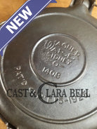 Tougher to find 1920’s Early Wagner Ware Stylized logo 1408 #8 Waffle Iron with tall Base! Waffle Iron