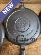 Tougher to find 1920’s Early Wagner Ware Stylized logo 1408 #8 Waffle Iron with tall Base! Waffle Iron