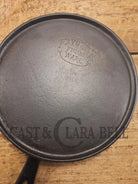 Tougher to find. 1920’s Favorite Piqua Ware #7 Round Cast Iron Griddle with Smiley Logo. Perfect grilled cheese and
