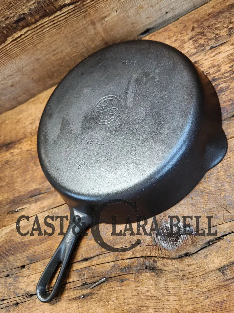 Tougher To Find 1940’S Griswold #10 Skillet With Small Block Logo And Heat Ring 716 D. Fantastic