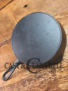 Tougher to find! Gorgeous early 1900’s Wapak #5 Block Logo Cast Iron Skillet with Heat Ring. Fully restored and ready