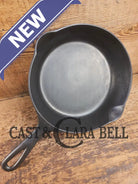 Tougher to find! Gorgeous early 1900’s Wapak #5 Block Logo Cast Iron Skillet with Heat Ring. Fully restored and ready