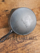 Tougher to find! Gorgeous early 1900’s Wapak #6 Block Logo Cast Iron Skillet with Heat Ring. Fully restored and ready