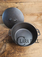 Tougher to find! Gorgeous early 1900’s Wapak #8 Stright Logo Cast Iron Dutch Oven. Fully restored and ready to use.