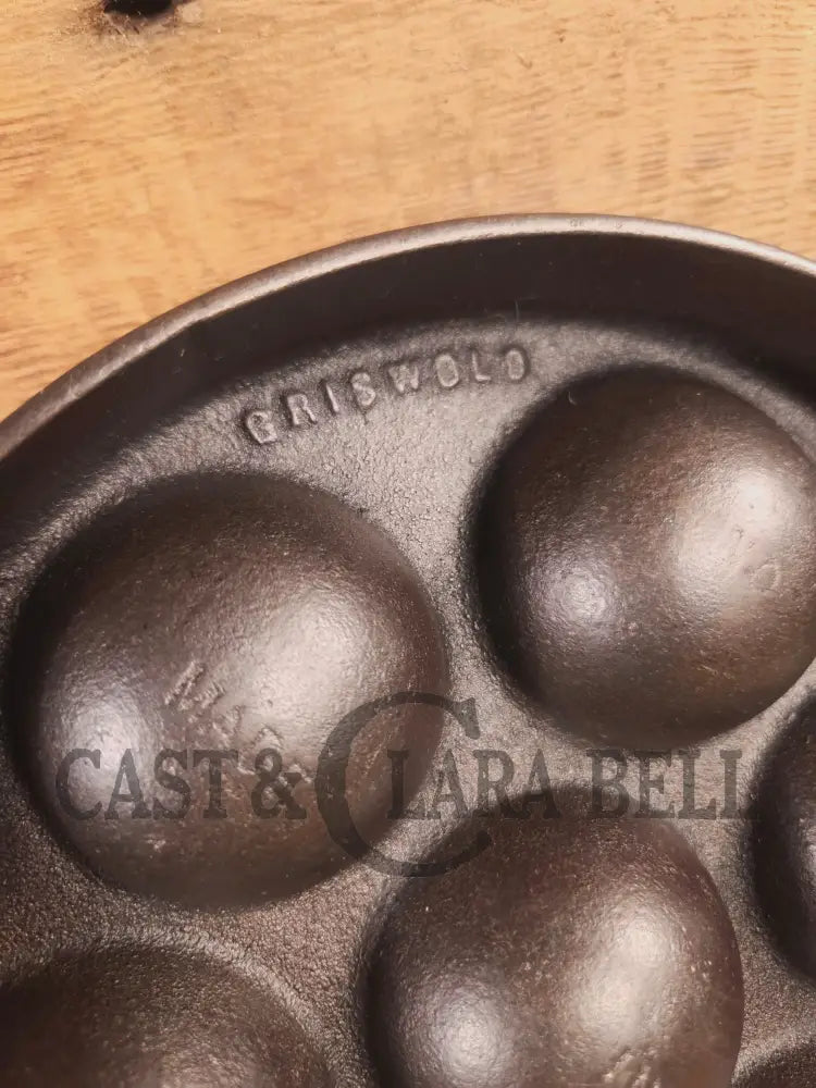 Trending! Beautiful Griswold No. 32 Cast Iron Aebleskiver 962. Awesome poached eggs! - Skillet