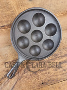 Trending! Beautiful Griswold No. 32 Cast Iron Aebleskiver 962. Awesome poached eggs! - Skillet
