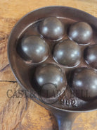 Trending! Beautiful Griswold No. 32 Cast Iron Aebleskiver 962. Awesome poached eggs! - Skillet