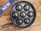 Trending! Beautiful Griswold No. 32 Cast Iron Aebleskiver 962. Awesome poached eggs! Skillet