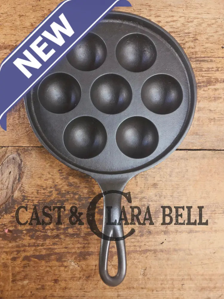 Trending! Beautiful Griswold No. 32 Cast Iron Aebleskiver 962. Awesome poached eggs! Skillet