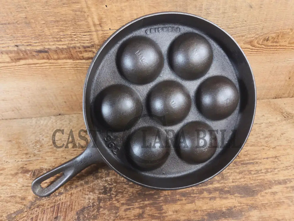 Trending! Beautiful Griswold No. 32 Cast Iron Aebleskiver 962. Awesome poached eggs! - Skillet
