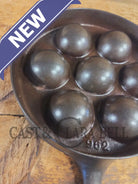 Trending! Beautiful Griswold No. 32 Cast Iron Aebleskiver 962. Awesome poached eggs! - Skillet