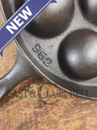Trending! Beautiful Griswold No. 32 Cast Iron Aebleskiver 962. Awesome poached eggs! - Skillet