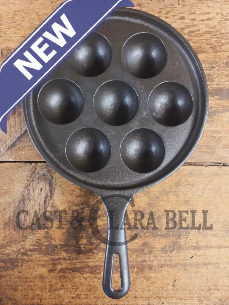 Trending! Beautiful Griswold No. 32 Cast Iron Aebleskiver 962. Awesome poached eggs! - Skillet