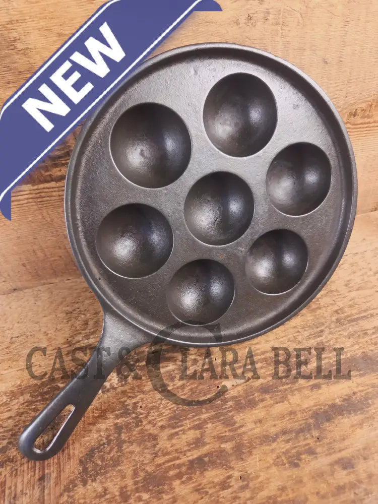 Trending! Beautiful Griswold No. 32 Cast Iron Aebleskiver 962. Awesome poached eggs! - Skillet