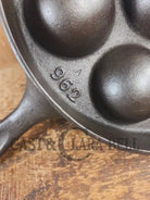 Trending! Beautiful Griswold No. 32 Cast Iron Aebleskiver 962. Awesome poached eggs! - Skillet