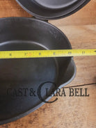 TWO Skillets! Beautiful Griswold No. 80 Combo Cooker Large Block Logo 1102 & 1103. Amazing for bread frying chicken and