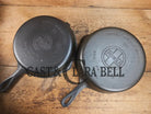 TWO Skillets! Beautiful Griswold No. 80 Combo Cooker Large Block Logo 1102 & 1103. Amazing for bread frying chicken and