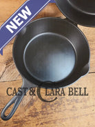 TWO Skillets! Beautiful Griswold No. 80 Combo Cooker Large Block Logo 1102 & 1103. Amazing for bread frying chicken and