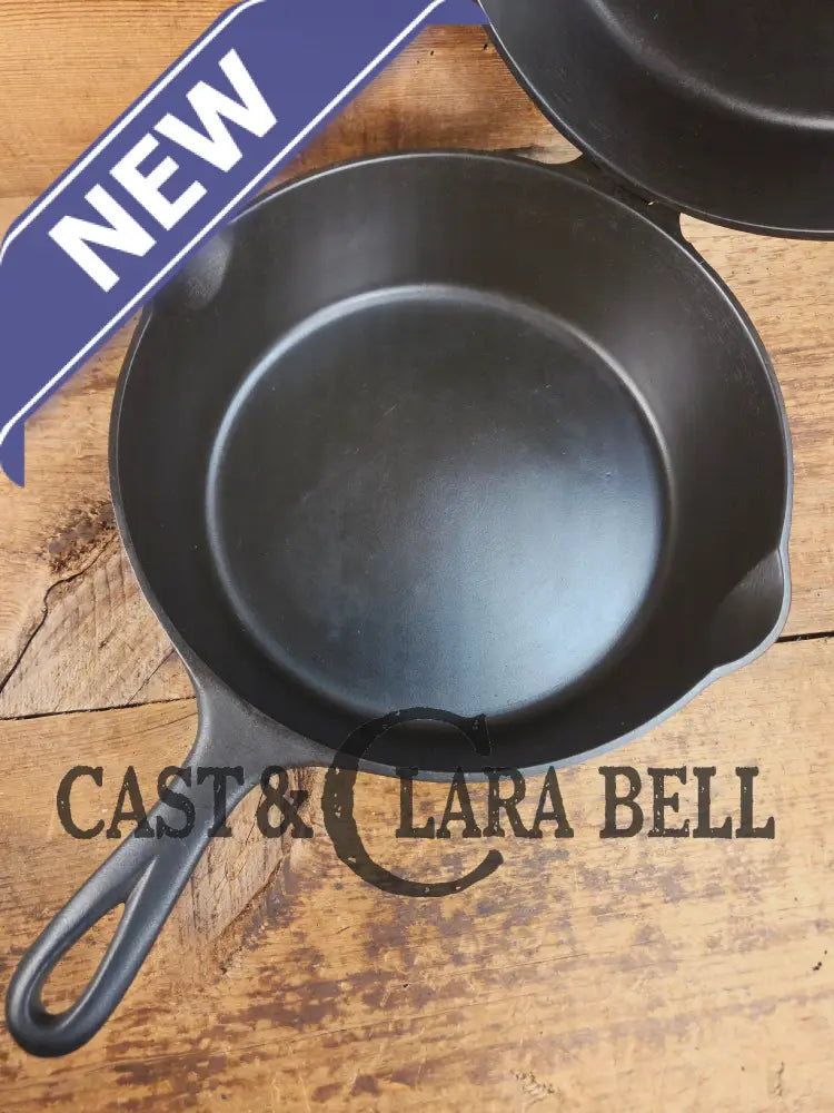 TWO Skillets! Beautiful Griswold No. 80 Combo Cooker Large Block Logo 1102 & 1103. Amazing for bread frying chicken and