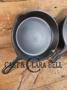 TWO Skillets! Beautiful Griswold No. 80 Combo Cooker Large Block Logo 1102 & 1103. Amazing for bread frying chicken and