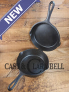 TWO Skillets! Beautiful Griswold No. 80 Combo Cooker Large Block Logo 1102 & 1103. Amazing for bread frying chicken and