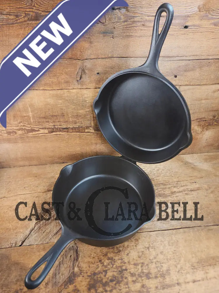 TWO Skillets! Beautiful Griswold No. 80 Combo Cooker Large Block Logo 1102 & 1103. Amazing for bread frying chicken and