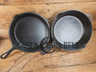 TWO Skillets! Beautiful Griswold No. 80 Combo Cooker Large Block Logo 1102 & 1103. Amazing for bread frying chicken and