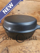 TWO Skillets! Beautiful Griswold No. 80 Combo Cooker Large Block Logo 1102 & 1103. Amazing for bread frying chicken and