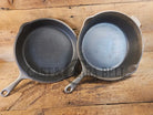 TWO skillets in one! 1920’s Era Wagner Combo Cooker 1401/1401. Nickel Outside Black Iron Inside - Skillet